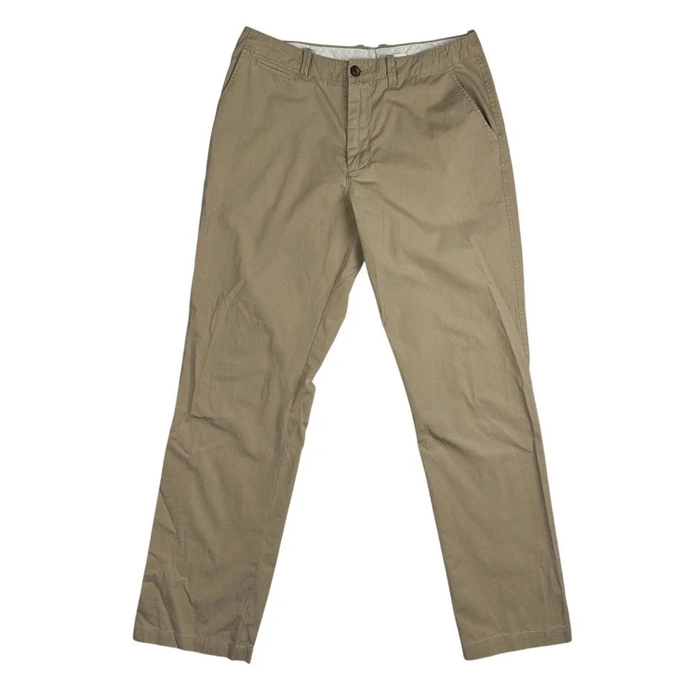 J.Crew Men's Khaki‎ Chino Dress Pants Straight Leg Tan 33x32